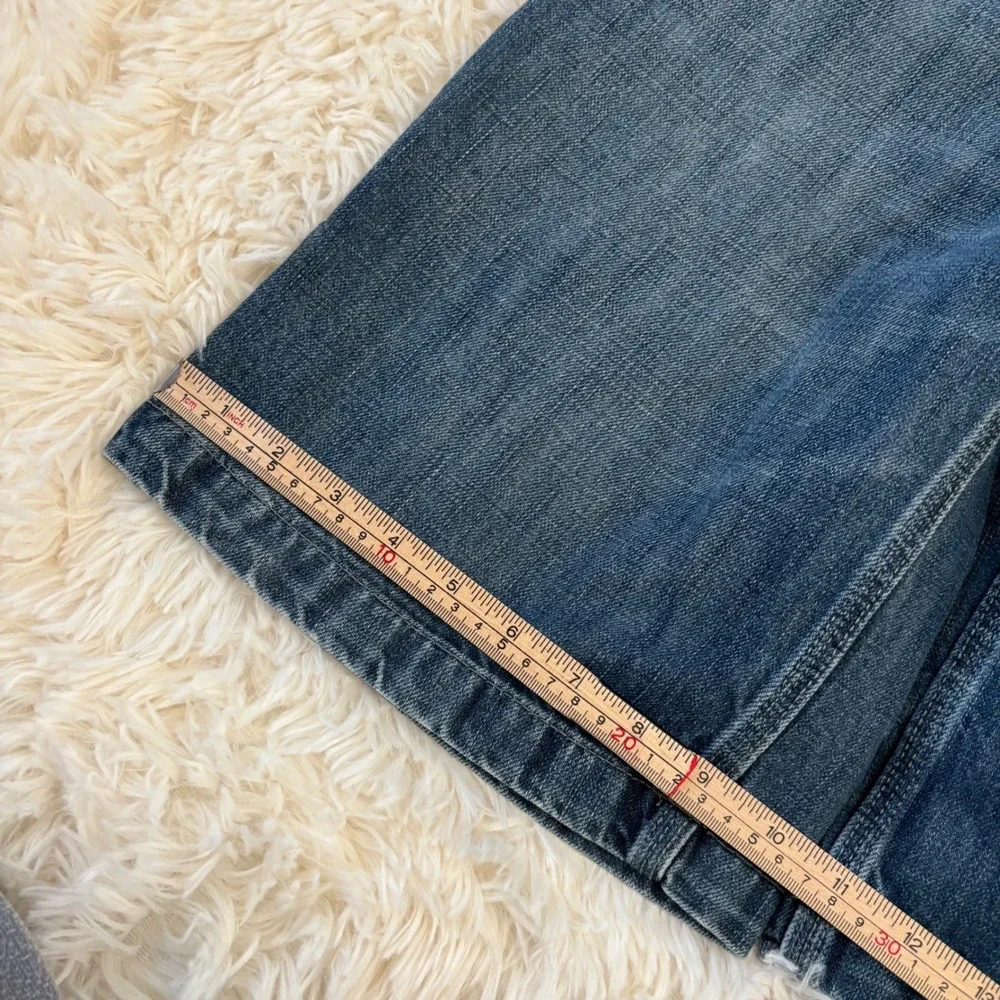 Old Navy Denim Carpenter Shorts Boys 16 Medium Wash Blue Utility Jeans 27 Waist